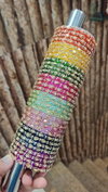 Trendy Kundan Glass Bangles Combo Box Exporters In India